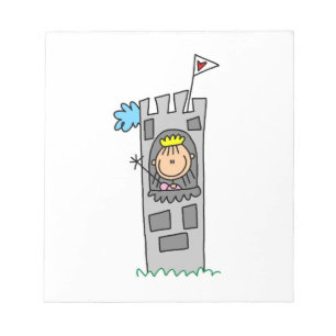 Prinzessin im Burgturm Notizblock