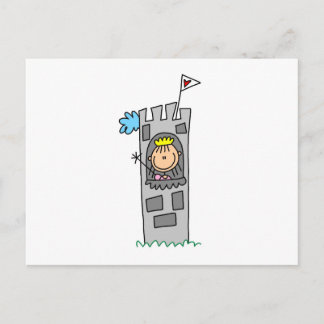 Prinzessin im Burgturm Postkarte
