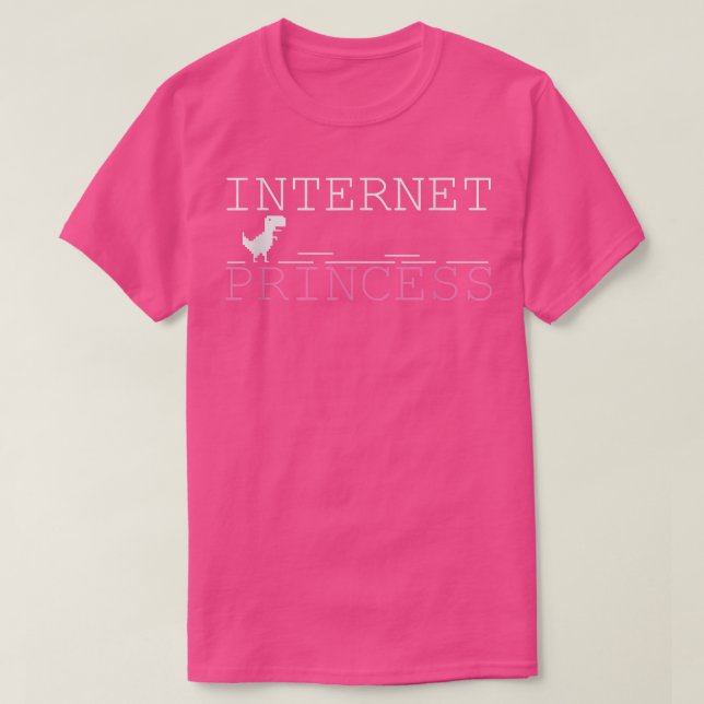 Prinzessin im Internet Princess Dino Game T-Shirt (Design vorne)