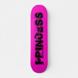Prinzessin im rosa Grunge-Stil Skateboard