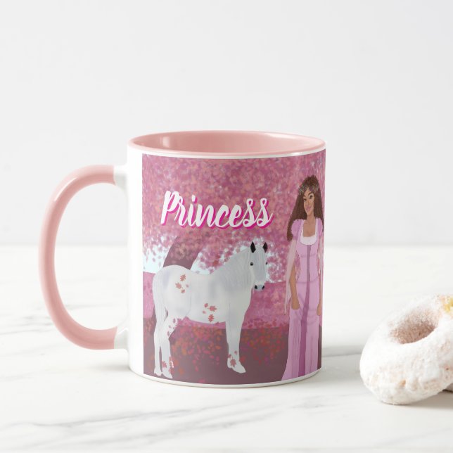 Prinzessin im Rosa Wald | Mairytale | Whimsikum Tasse (Mit Donut)