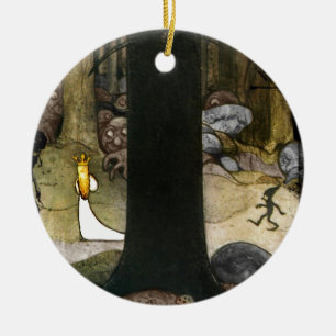 Prinzessin im Wald Keramik Ornament