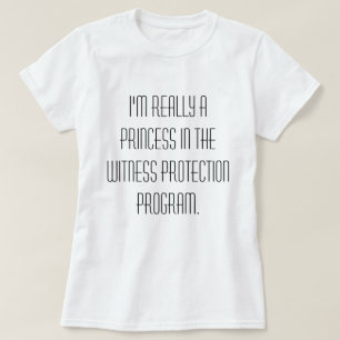 Prinzessin im Zeuge-Schutz-Programm-T - Shirt