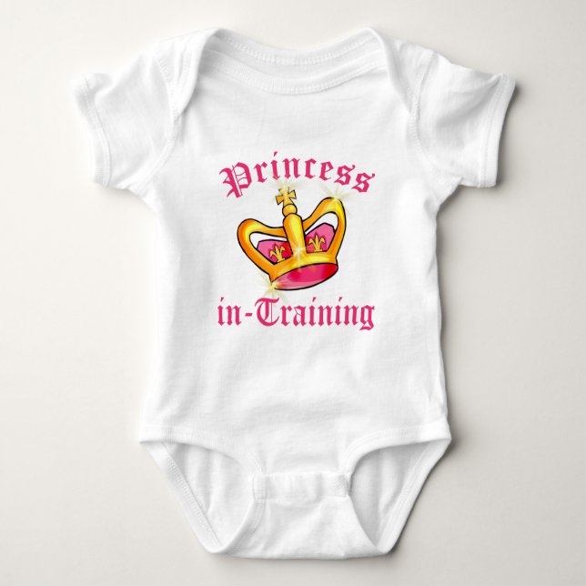 Prinzessin in der Ausbildung von Hemden und Gesche Baby Strampler (Vorderseite)