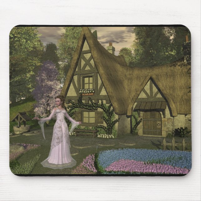 Prinzessin in der Hütte Mousepad (Vorne)