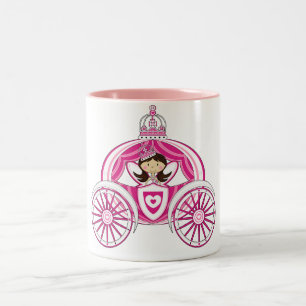 Prinzessin in der königlichen Wagen-Tasse Zweifarbige Tasse