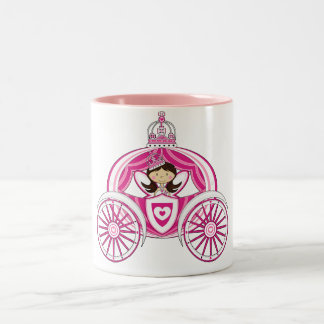 Prinzessin in der königlichen Wagen-Tasse Zweifarbige Tasse