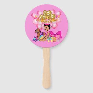 Prinzessin in Rosa Fächer