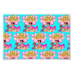 Prinzessin in Rosa Fotodruck