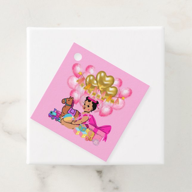 Prinzessin in Rosa Geschenkanhänger (Beispiel)