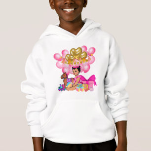 Prinzessin in Rosa Hoodie