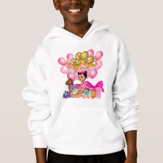Prinzessin in Rosa Hoodie