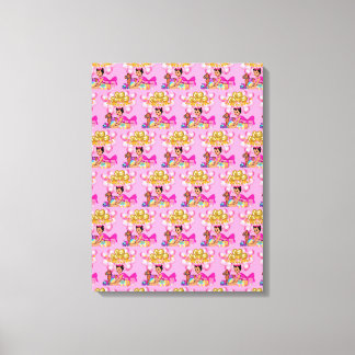 Prinzessin in Rosa Leinwanddruck