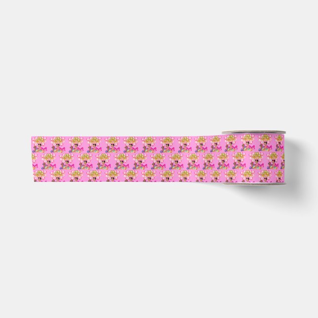 Prinzessin in Rosa Satinband (Vorderseite)