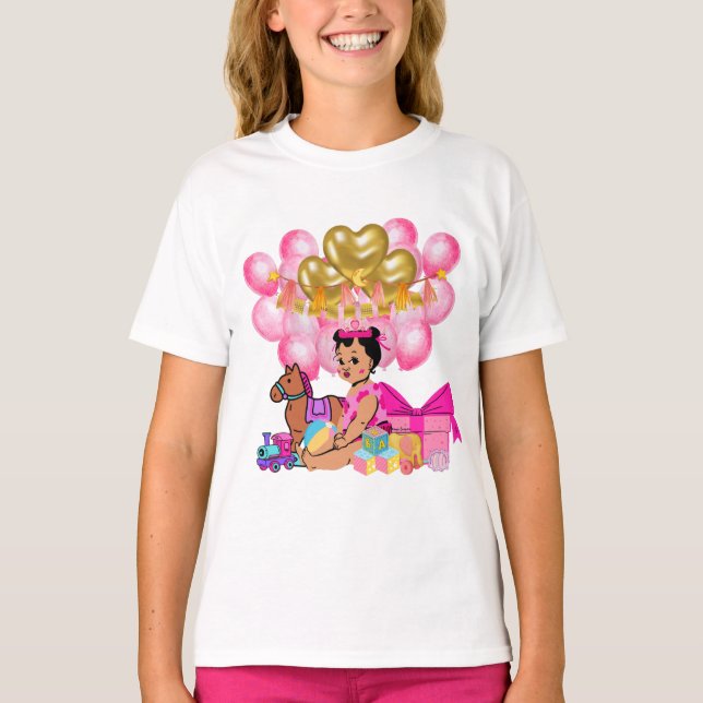 Prinzessin in Rosa T-Shirt (Vorderseite)
