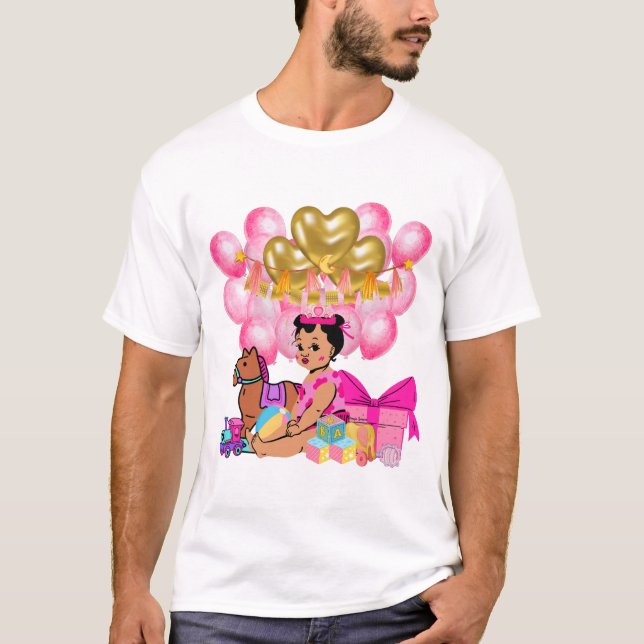 Prinzessin in Rosa T-Shirt (Vorderseite)