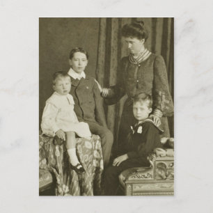 Prinzessin Irene von Hessen & Prinzen von Preußen  Postkarte