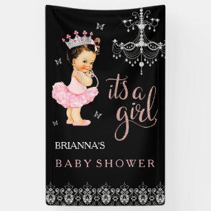 Prinzessin It's a Girl Baby Shower Banner