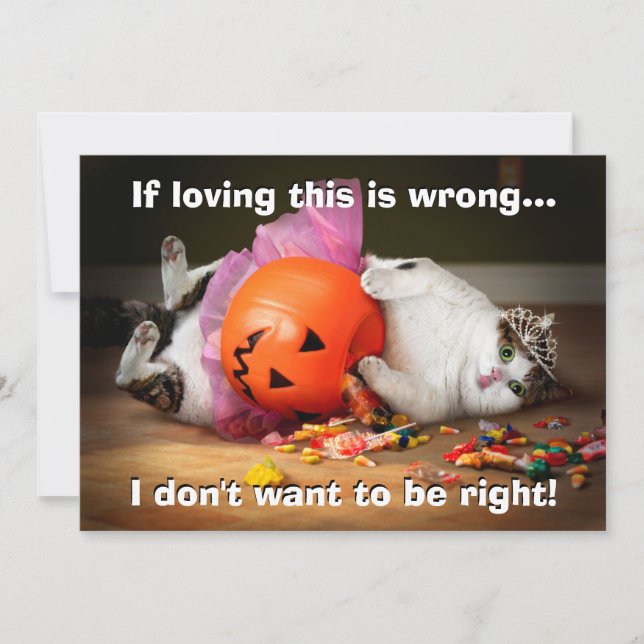 Prinzessin-Katze mit Süßholz Einladung (Vorderseite)