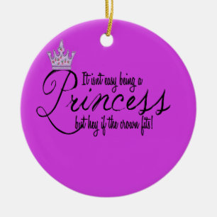 Prinzessin Keramik Ornament