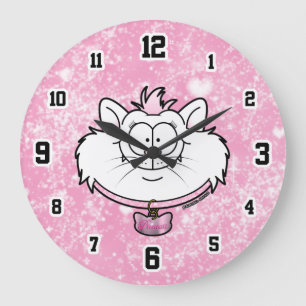 Prinzessin Kitty Pink Sparkle Screwball Grafiken Große Wanduhr