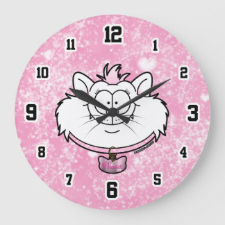 Prinzessin Kitty Pink Sparkle Screwball Grafiken Große Wanduhr