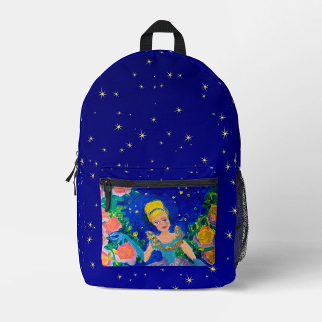 Prinzessin "Kunst von Kindern" Bedruckter Rucksack (Vorderseite)
