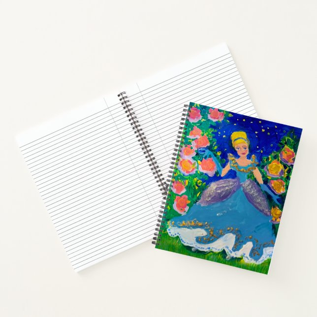 Prinzessin "Kunst von Kindern" Notizbuch (Innenseite)
