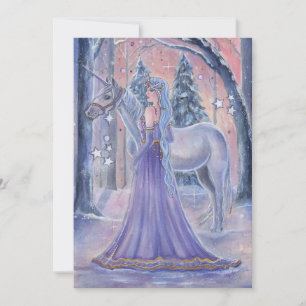 Prinzessin Lumi mit Einhorn Kunst von Renee Lavoie