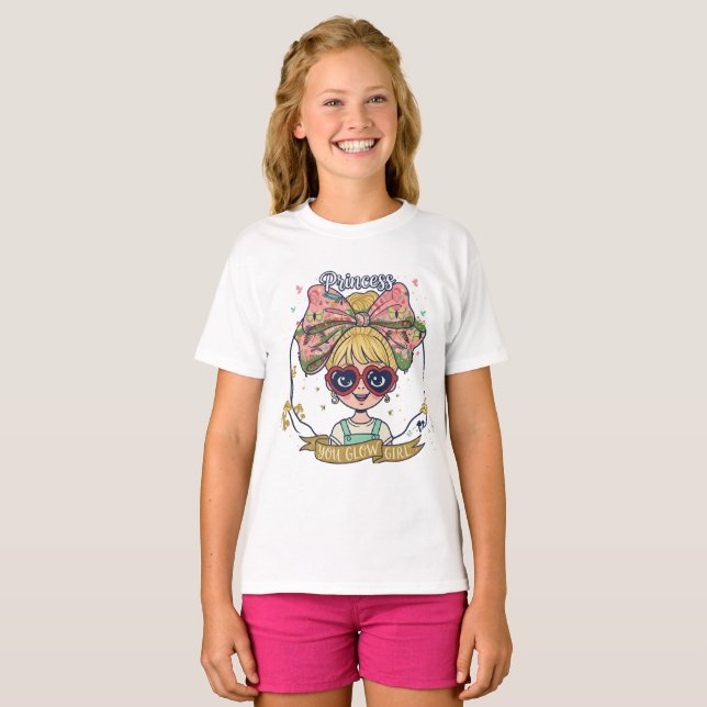 Prinzessin Mädchen T-Shirt (Vorne ganz)