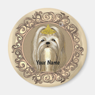 Prinzessin Malteser Hund  Magnet