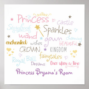 Prinzessin Märchen Storybook Mädchen Weiblich Poster