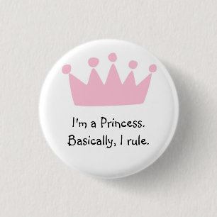 Prinzessin Metal Button Badge