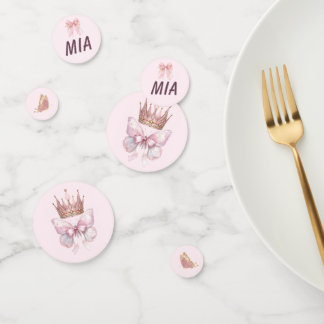 Prinzessin Mia Rosa Blumen Tisch Konfetti Dekorati