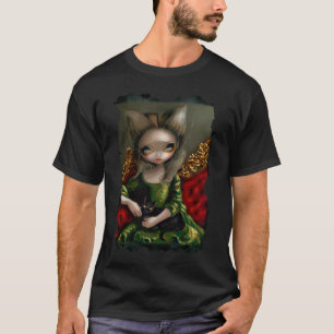 Prinzessin mit einem gotischen Shirt Rokokos der