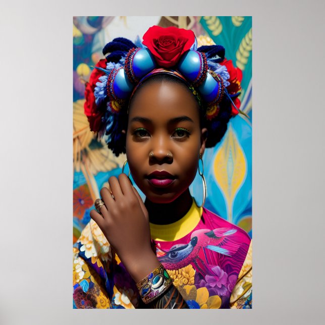 Prinzessin mit fett gedrucktem Armband Poster (Vorne)