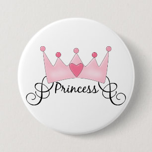 Prinzessin mit Krone - individuell einstellbar Button