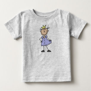 Prinzessin mit kronenfarbenem Shirt