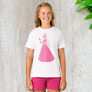 Prinzessin mit Rose Girls T - Shirt