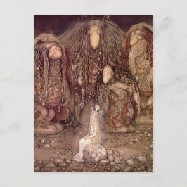 Prinzessin mit Schleppangeln Postkarte