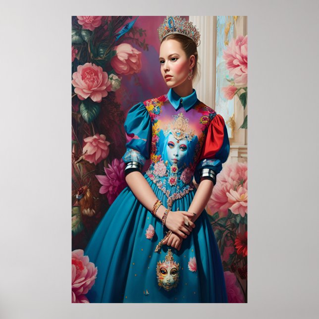 Prinzessin mit Silberkrone Poster (Vorne)