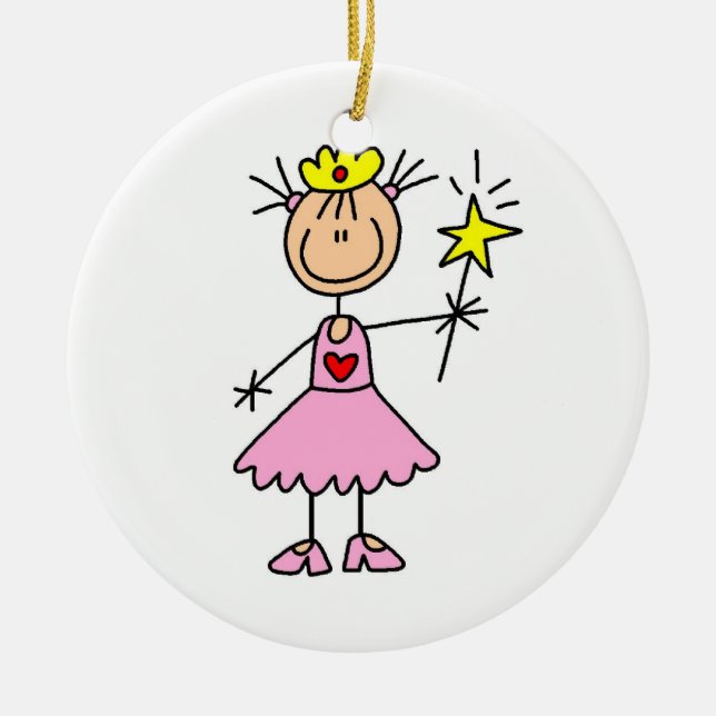 Prinzessin mit Wand Keramikornament (Vorne)