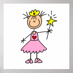 Prinzessin mit Wand Poster