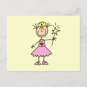 Prinzessin mit Wand Postkarte