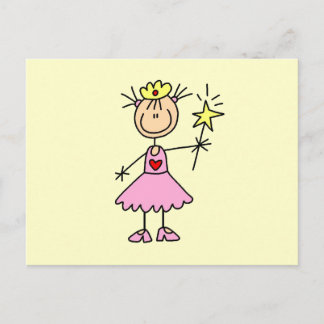 Prinzessin mit Wand Postkarte