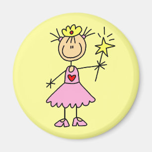 Prinzessin mit Zauberstab Magnet