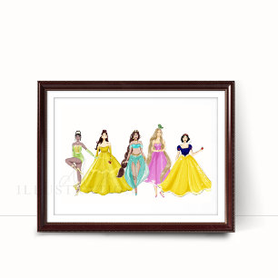 Prinzessin, Modeskizze, Poster