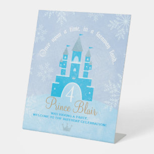 Prinzessin oder Princess Party Begrüßungszeichen Sockelschild