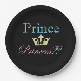 Prinzessin oder Prinzessin? Pappteller