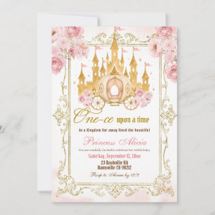 Prinzessin Once Upon a Time Geburtstag Einladung
